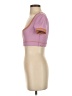 L Space Color Block Tan Short Sleeve Top Size S - photo 5