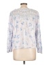 LoveShackFancy 100% Cotton Blue Long Sleeve Blouse Size L - photo 2