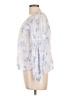 LoveShackFancy 100% Cotton Blue Long Sleeve Blouse Size L - photo 5