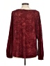 Umgee Burgundy Red Long Sleeve Blouse Size M - photo 2