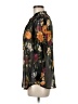 AGB Floral Black 3/4 Sleeve Blouse Size M - photo 5