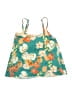 Garnet Hill Floral Teal Swimsuit Top Size 4 - photo 2