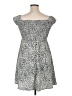 Simplee 100% Polyester Animal Print Gray Casual Dress Size XL - photo 2