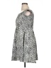 Simplee 100% Polyester Animal Print Gray Casual Dress Size XL - photo 5