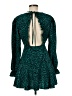 Double Crazy 100% Polyester Animal Print Teal Cocktail Dress Size M - photo 2