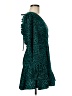 Double Crazy 100% Polyester Animal Print Teal Cocktail Dress Size M - photo 4
