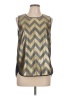 J.Crew Metallic Gold Sleeveless Blouse Size 10 - photo 1