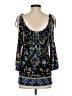Cache Black 3/4 Sleeve Blouse Size S - photo 2
