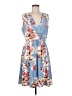 Unbranded Floral Blue Casual Dress Size M (estimated) - photo 1