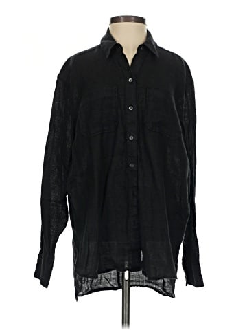 James Perse Long Sleeve Button-Down Shirt (view 1)