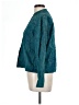 Chico's 100% Cotton Paisley Teal Jacket Size Lg (2) - photo 5