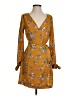 Audrey 3+1 100% Polyester Orange Casual Dress Size S - photo 1