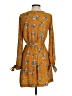 Audrey 3+1 100% Polyester Orange Casual Dress Size S - photo 2
