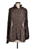 CAbi 100% Polyester Brown Long Sleeve Blouse Size M - photo 1