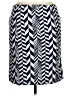 Cato Chevron-herringbone Blue Casual Skirt Size 14 - photo 2