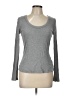 MOTF Gray Long Sleeve Top Size L - photo 1