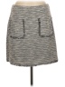 Ann Taylor LOFT Tweed Gray Casual Skirt Size M - photo 1