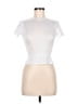 Unbranded White Short Sleeve Turtleneck Size M - photo 1