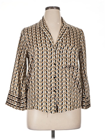 Zara Basic 3/4 Sleeve Blouse (view 1)