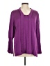 misook Purple Long Sleeve Blouse Size M - photo 1