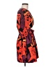 De Loreta Print Orange Cocktail Dress Size M - photo 4