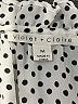 Violet & Claire 100% Polyester Polka Dots White Sleeveless Blouse Size M - photo 7