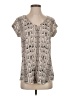 Express Gray Short Sleeve Blouse Size S - photo 1