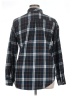 Unbranded 100% Polyester Plaid Blue Long Sleeve Blouse Size L - photo 2