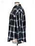 Unbranded 100% Polyester Plaid Blue Long Sleeve Blouse Size L - photo 5