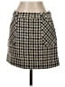 J.Crew 100% Wool Houndstooth Tan Black Wool Skirt Size 2 - photo 1