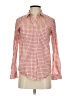 Madewell Checkered-gingham Orange Long Sleeve Button-Down Shirt Size XXS - photo 1
