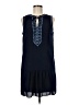 fleur bleue 100% Polyester Blue Casual Dress Size 8 - photo 1