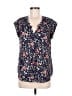 Daniel Rainn 100% Polyester Blue Short Sleeve Blouse Size 8 - photo 1