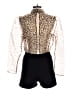 Fashion Nova 100% Polyester Gold Black Romper Size XL - photo 2