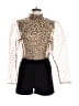 Fashion Nova 100% Polyester Gold Black Romper Size XL - photo 1
