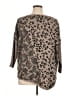 Democracy Animal Print Brown Pullover Sweater Size XL - photo 2