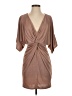 Venus Solid Brown Cocktail Dress Size S - photo 1