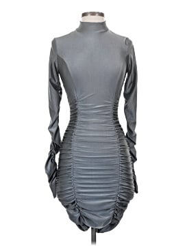 black long party wear dress Angela Black Velvet Burnout Long Sleeve Maxi Dress - XS Size - Women's Dresses main image 1