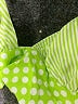 Unbranded Polka Dots Green Swimsuit Top Size L - photo 3