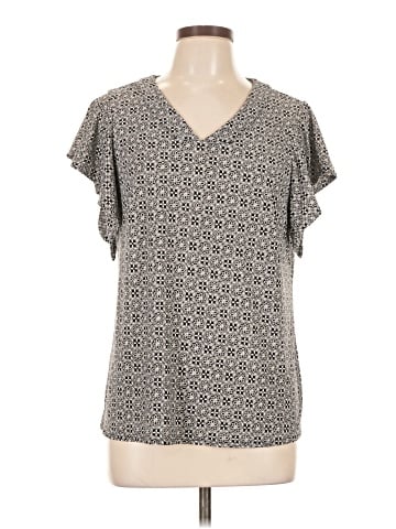 Roz & Ali Short Sleeve Blouse (view 1)