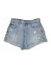 Zara Blue Denim Shorts Size 6 - photo 1