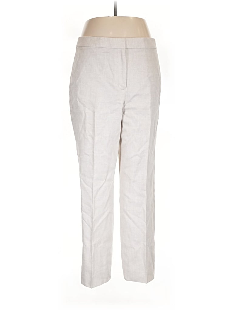 Pre-owned Jcrew Linen Pants In Gray