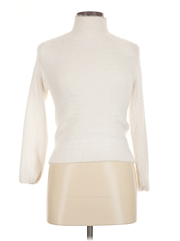 Pre-owned Zara Turtleneck Sweater In Ivory