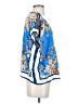 Jealous Tomato 100% Rayon Blue Short Sleeve Blouse Size S - photo 4