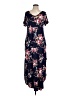 Grecerelle Floral Blue Casual Dress Size L - photo 1