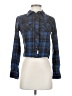 BDG 100% Cotton Plaid Blue Long Sleeve Button-Down Shirt Size XS - photo 1
