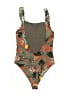 J.Jill Tropical Green One Piece Swimsuit Size XS - photo 2