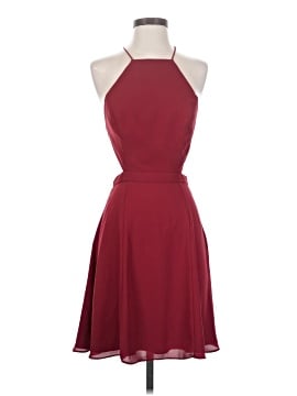 1960 formal dress FAME AND PARTNERS Womens Beige Polka Dot Spaghetti Strap Scoop Neck Fu –  Bobbi + Bricka main image 0