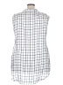 Max Jeans White Sleeveless Button-Down Shirt Size 3X - photo 2