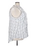 Max Jeans White Sleeveless Button-Down Shirt Size 3X - photo 4